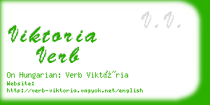 viktoria verb business card